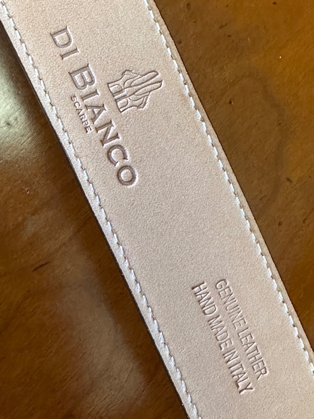 Di Bianco Farro Italian Suede Belt Mens SZ 36 - Picture 12 of 14